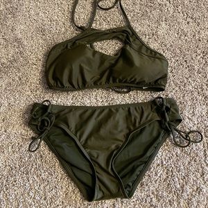 Olive Cutout Bikini